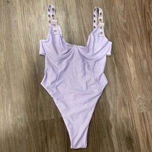 Heart of sun purple one piece